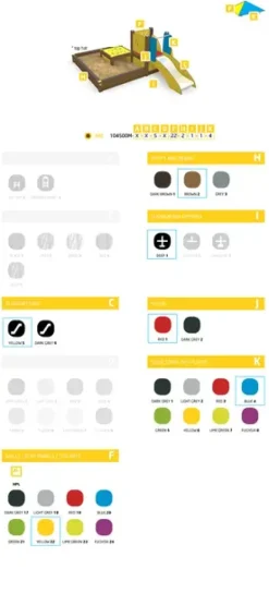 ABC Lekeapparat med sandkasse Rosa