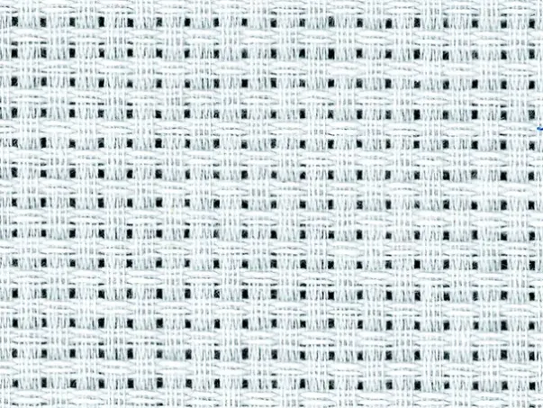 Aidastoff grovt hvit