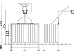 A4K kombinasjonsmål fotball og basket