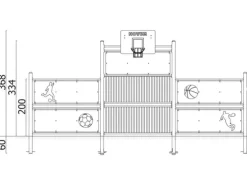 A4K kombinasjonsmål med ballvegg