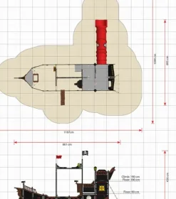 Alexandrina ekstra stort piratskip