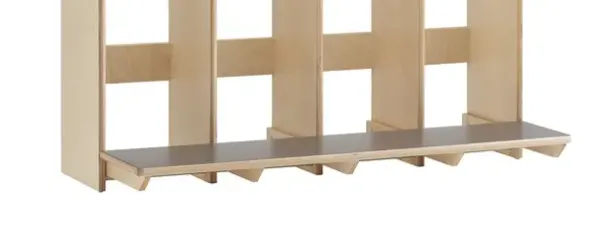 Arne benk med laminat rød