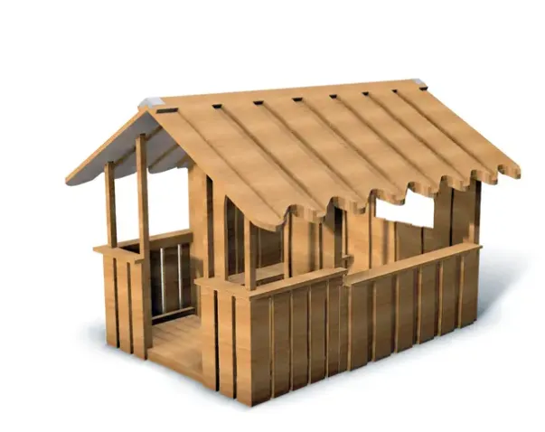 Asterix lekehus med veranda