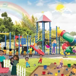 Barnehagekuben banner vennskap