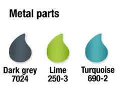 Basketballstativ 2 kurver turkis