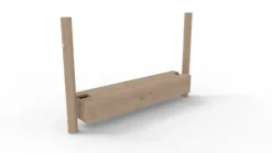 Benk med oppbevaringskasse i robinia