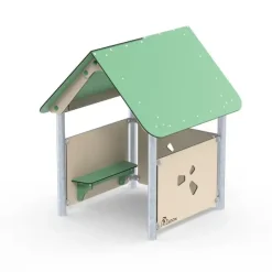 Beth tradisjonelt lekehus med benk