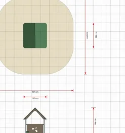 Beth tradisjonelt lekehus med benk