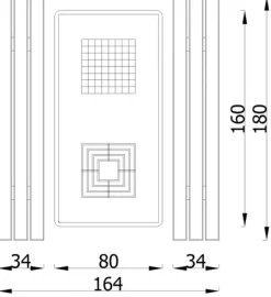 Betongbord med sjakk og ludo