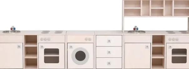 Bianca lekekjøkken komplett uten sokkel