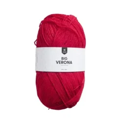 Big Verona akrylgarn rød