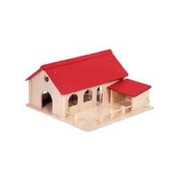 Bondegård med løftbart tak