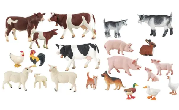 Bondegårdsdyr stor mix