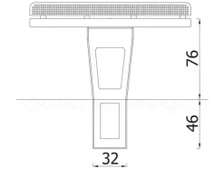 Bordtennisbord betong fastmontert