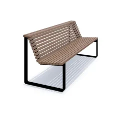 Brenna benk med rygg