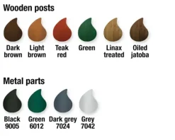 Båstad parkbenk med rygg lys brun