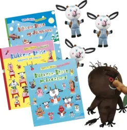 Bukkene Bruse bøker med bamser