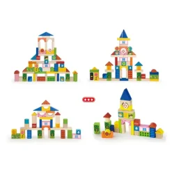 Byggeklosser med bymotiv