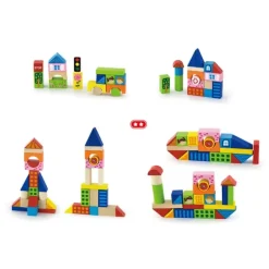 Byggeklosser med bymotiv