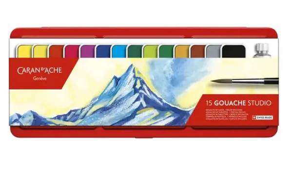 Caran d'Ache Gouache studio maleskrin