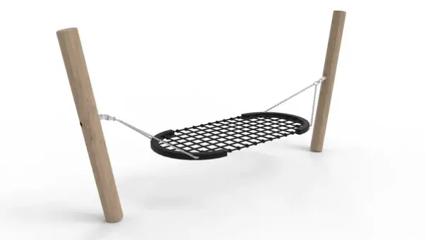 Core hengekøye med stolper i robinia