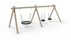 Core huskestativ med 2 husker og et rede