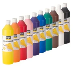 Creall fingermaling single blå