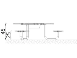 Daisy sandbord med seter