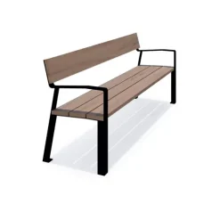 Delia benk med armlener