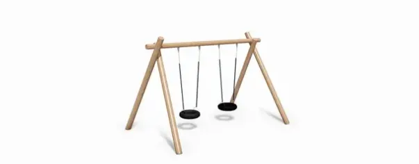 Dobbelt huskestativ i robinia