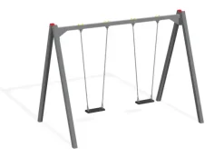 Dobbelt huskestativ med metallstolper