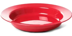 Dyp tallerken rød