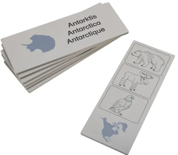 Dyr og kontinent sett