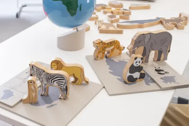 Dyr og kontinent sett