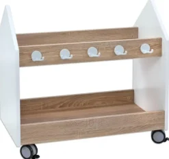 Educasa trillevogn liten hvit