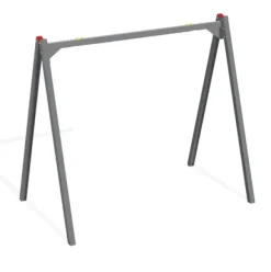 Enkelt huskestativ med metallstolper