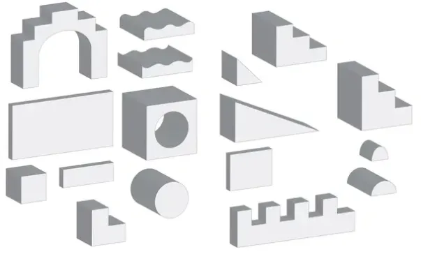 Eventyrslottet skum byggesett