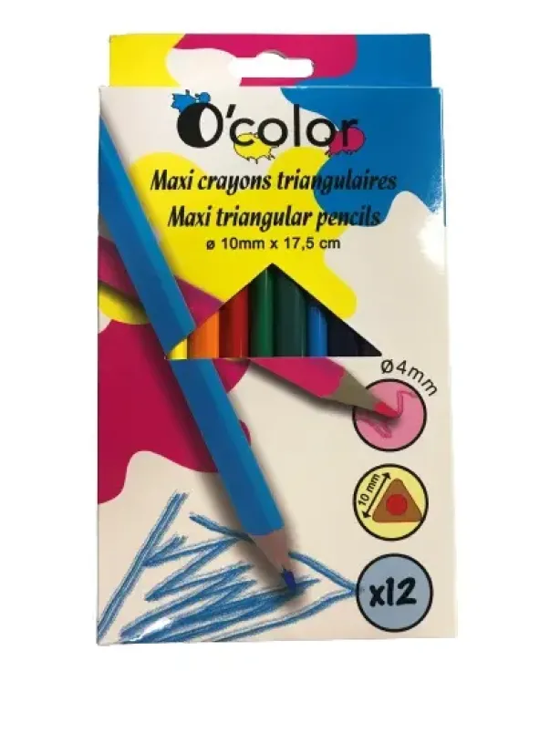 Fargeblyanter trekantede