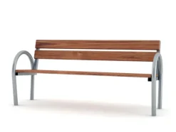 Fastmontert parkbenk B01