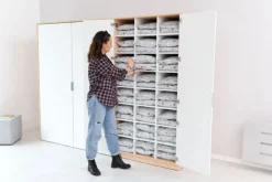 Fix sengetøyskap bjørk