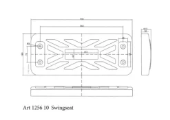 Flatt huskesete i gummi