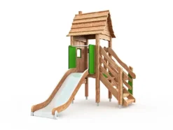 Flora leketårn med sklie natur