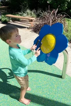 Forget-me-not petal drum for. i jord