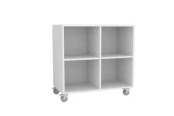 Freja skolereol 4 rom hvit