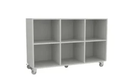 Freja skolereol 6 rom hvit