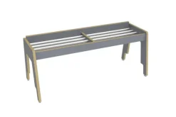 Frigg stablebar skoreol lys grå