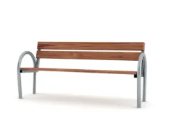 Frittstående parkbenk B02