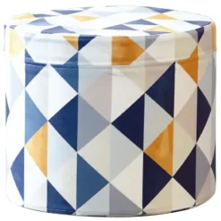 Geo puff med triangler