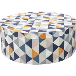 Geo puff med triangler