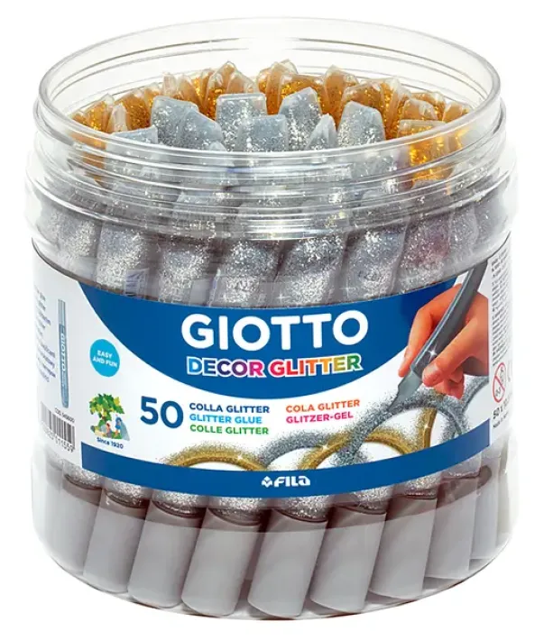 Glitterlim gull og sølv